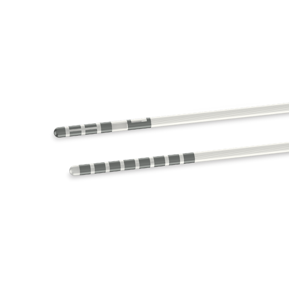 Elektroden eines Hirnschrittmachers von Boston Scientific im Detail 